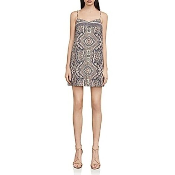 BCBGMaxAzria Helene Vintage Brocade Printed Layered Romper M - Picture 2 of 6